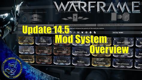 Image result for Warframe Mod Screen