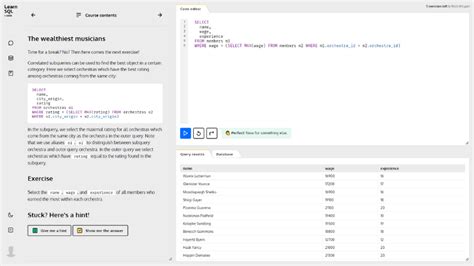 SQL Course MySQL 的图像结果