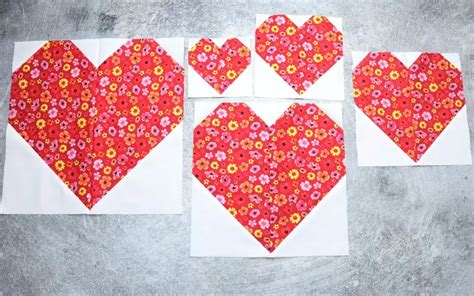 Heart Quilt Block Tutorials 的图像结果