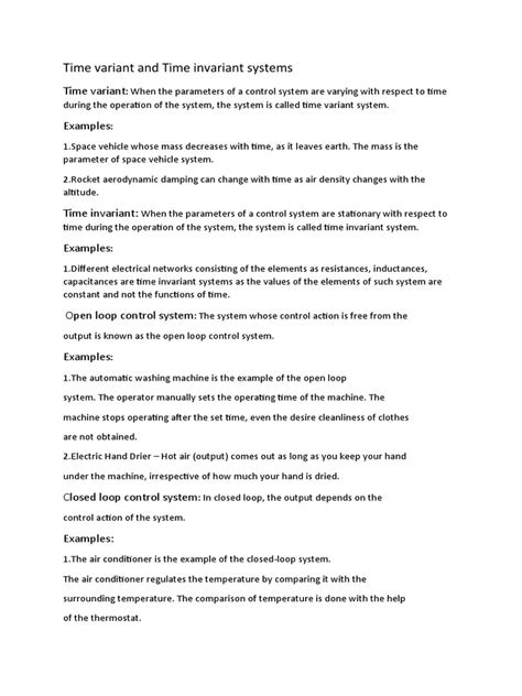 Image result for Variant and Time Invariant