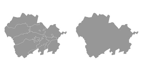 Mapa Kabardino Balkaria divisão administrativa da Rússia Ilustração ...