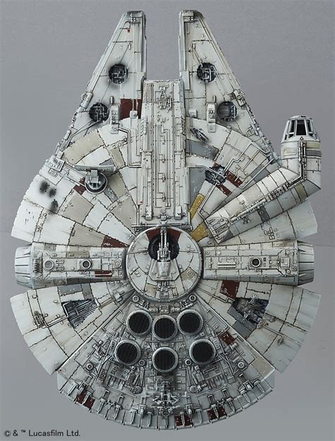 Star Wars Millennium Falcon (awakening of Force) 1/144 scale plastic ...
