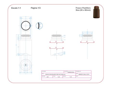 Pill Bottles - Packaging Drafting AutoCAD 2D / 3D - CAD | Freelancer