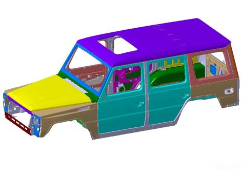 牧马人车身结构设计三维模型 - 3D模型下载网_车辆3d模型下载 - 三维模型下载网—精品3D模型下载网