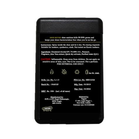 Shoe Secure - Shoe Sanitizer Spray (Nation's First) – Modello Domani