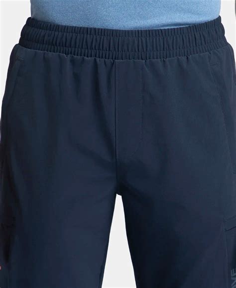 Buy Recycled Microfiber Elastane Stretch Cargo Trackpant with StayFresh ...