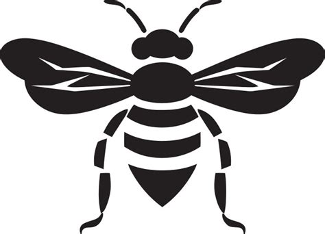 Honey bee majesty insignia graceful badge Vector Image