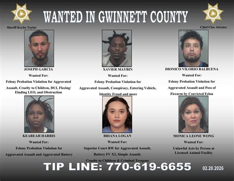 WANTED IN GWINNETT: Week of Feb. 16 | News | gwinnettdailypost.com