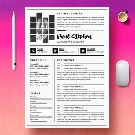 JavaScript Resume 的图像结果