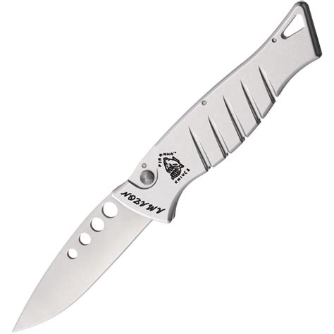 Piranha Amazon Silver 3.5" 154CM Automatic Knife | KnifeGeek
