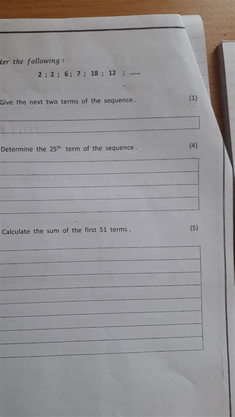 Image result for Mathematics Grade 12 Number Patterns