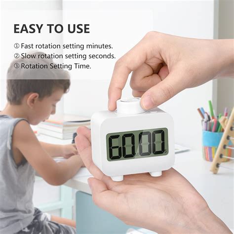 Buy Kitchen Visual Digital Timer, Rotating Mute Timer for Kids and ...