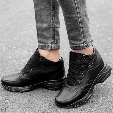 Men's 3 Inch Hidden Height Increasing Stylish Lace-up Boots – BxxyShoes