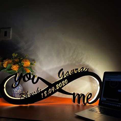 Infinity Love Lamp: You & Me – Printed Man