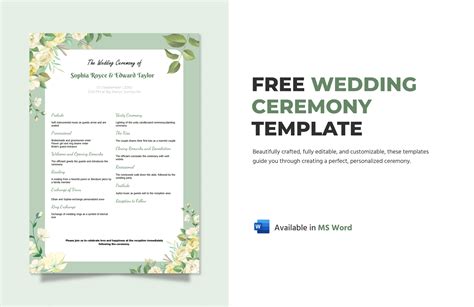 Wedding Word Templates