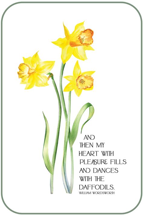 Daffodils Poem Printable - Live Laugh Rowe