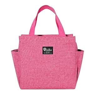Buy House of Quirk Nylon Insulated Reusable Lunch Bag Tote Bag For ...