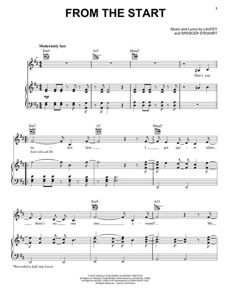 Download From The Start - Laufey | Violin Solo Sheet Music PDF - 1811650