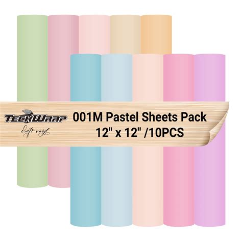 001 Pastel Color Sheets Pack – Global-Teckwrapcraft