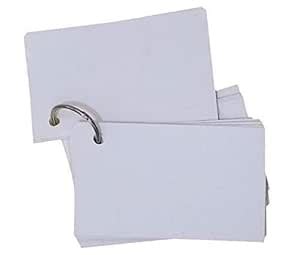 IMPRINT Flash Cards White 2x3.5 Inches | Pre Punched | 2 Book Rings ...