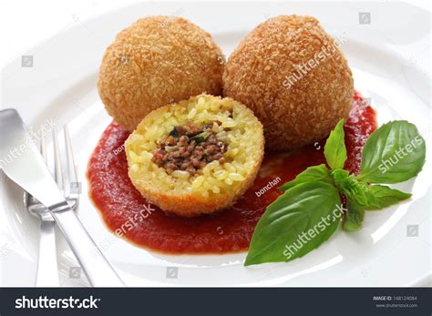 Arancini Fried Rice Balls Italian Cuisine Stock Photo (Edit Now) 148124084