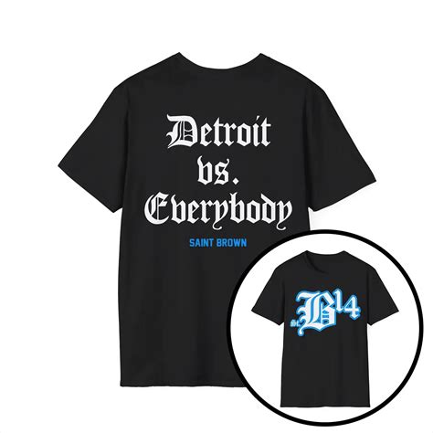 Detroit Vs Everybody St Brown Shirt - Detroit Lions St. Brown Tee - AshBubble