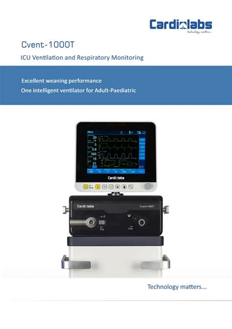 Medical Equipments - CARDIOLAB VENTILATOR CVENT 1200T Manufacturer from ...