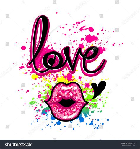 Girlish T Shirt Design Creative Wallpaper: vector de stock (libre de ...