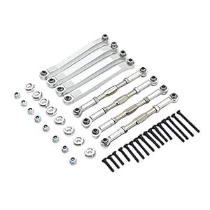 ATORSE Rc Car Metal Chasis Pull Rod Turnbuckle Rod Link for Mn D90 D91 ...