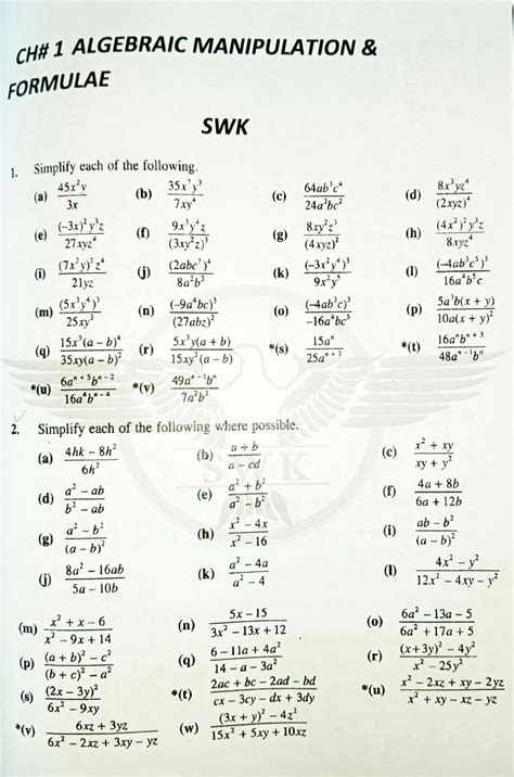 Image result for Manipulating Formulas Worksheet