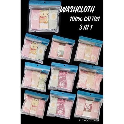 Jual Love Mom Washcloth Baby Isi 3pcs / Sapu Tangan Bayi / Lap Hidung ...