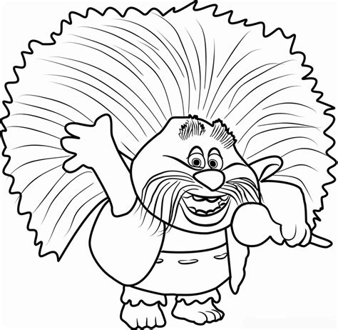 Trolls Printable Coloring Pages