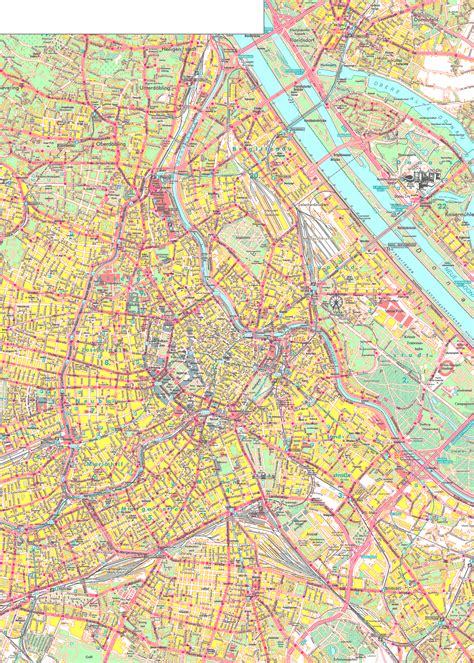 Map of Vienna city | Vienna | Austria | Europe | Mapsland | Maps of the World
