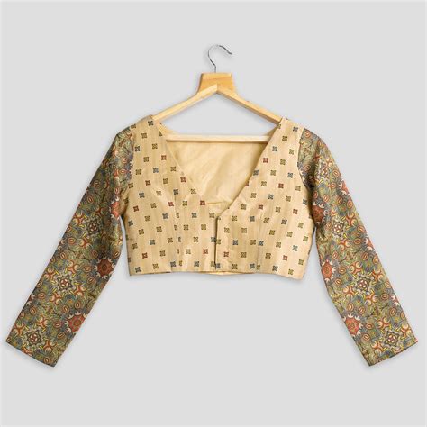 Madhuvanii Printed Silk Blouse – Fabcurate