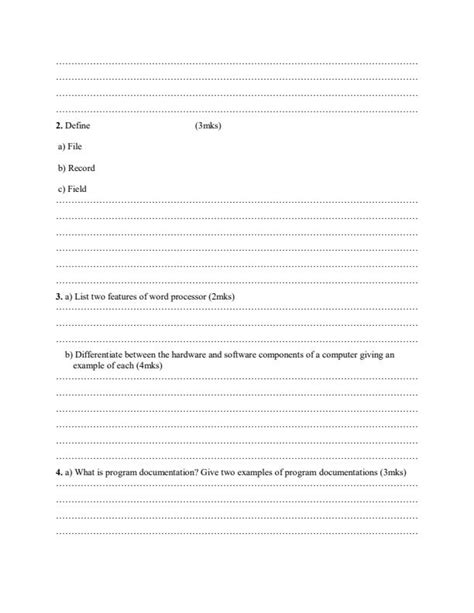 Image result for Computer Studies Form 3