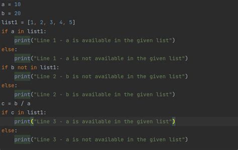 Membership Operators in Python 的图像结果