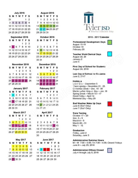 District - Schoolcalendars.net