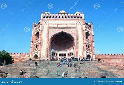 Buland Darwaza, Fatehpur Sikri Complex, India Editorial Photography - Image of akbar ...