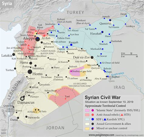 Syrian Civil War Map & Timeline - September 2019 - Political Geography Now
