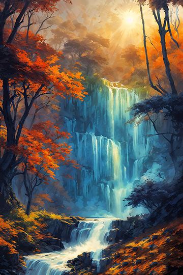 Vastu Waterfall paintings/images | ArtFactory