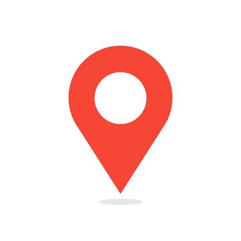Vector red pin point map address location pointer symbol | Premium Vector