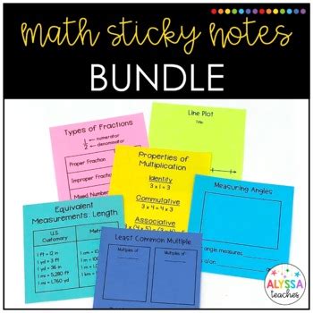 Image result for Math Sticky Notes