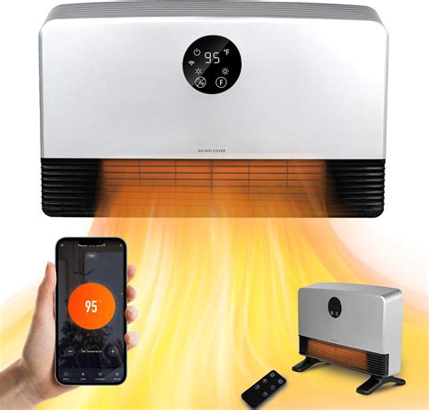 Amazon.com: Dreo Smart Wall Heater, IP24 Easy-mounted PTC Space Heater ...