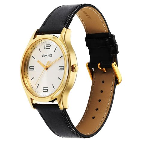 Buy Online Sonata Traditional Essentials Quartz Analog Silver Dial ...