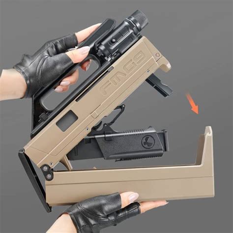 HALO NATION FMG9 EVA Soft Foam Shell Ejection Gun Toy Blaster Gun ...