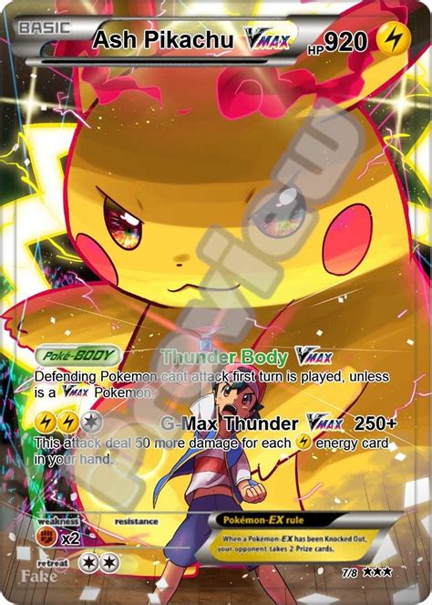 Ash S Pikachu Pokemon Card