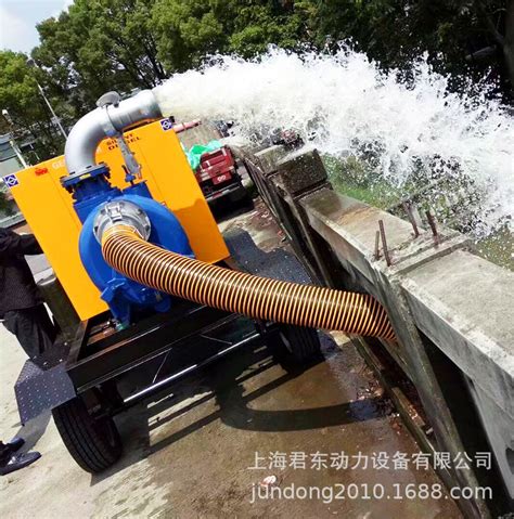 防汛排涝移动柴油机抽水泵 1000方应急抢险移动泵车 柴油排涝水泵-阿里巴巴