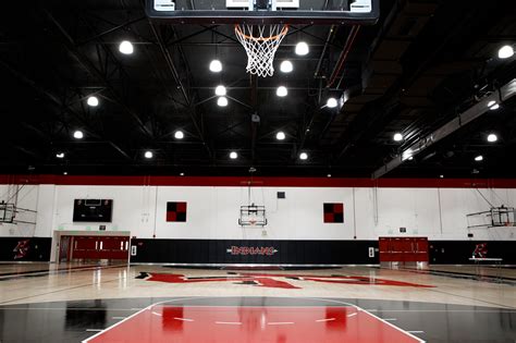 High School Basketball Court NEW LONDON SPICER GYM & STADIUM