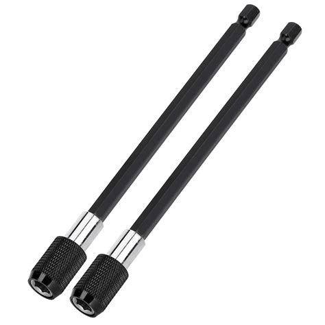 Drill Bit Extension, Screwdriver Bit Extension Rod Portable Chrome ...
