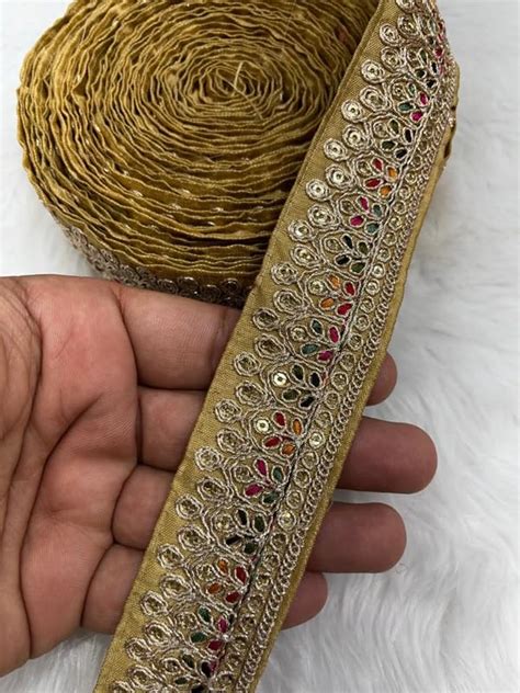Deeps Creation Multicoloured Embroidered Laces Borders for Sarees and ...